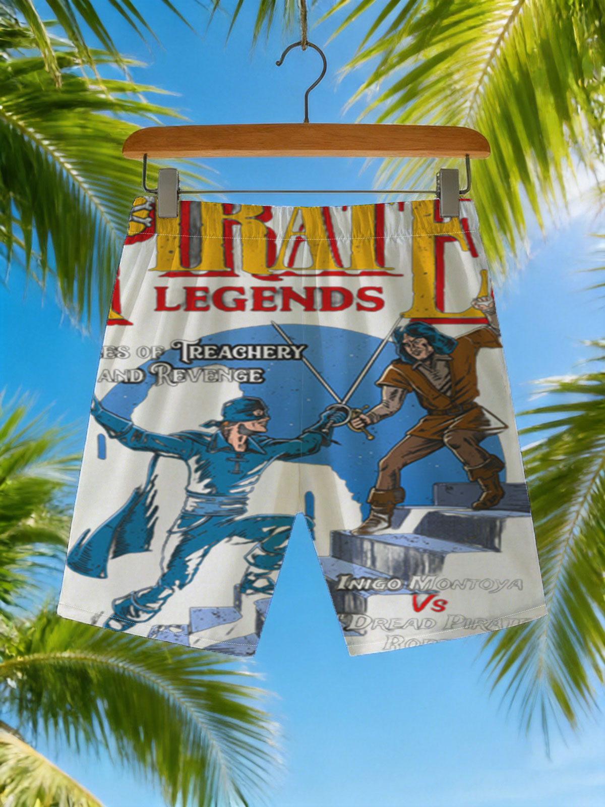Inigo Montoya vs The Dread Pirate Roberts: Pirate Legends - Tales of Treachery and Revenge -  Beach shorts