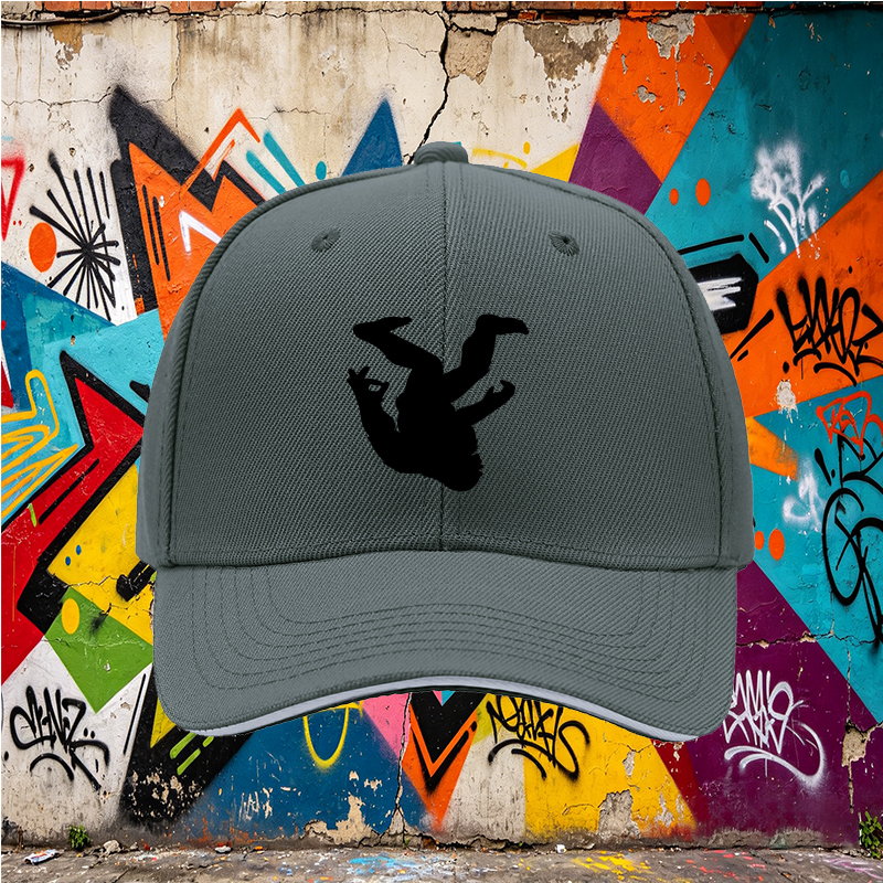 Unisex Classic Sandwich Hat with Bigfoot Silhouette Print - Lightweight Cotton Cap for Outdoor Adventures, Hiking, Camping, and Casual Wear - Perfect for Nature Enthusiasts and Adventure Seekers