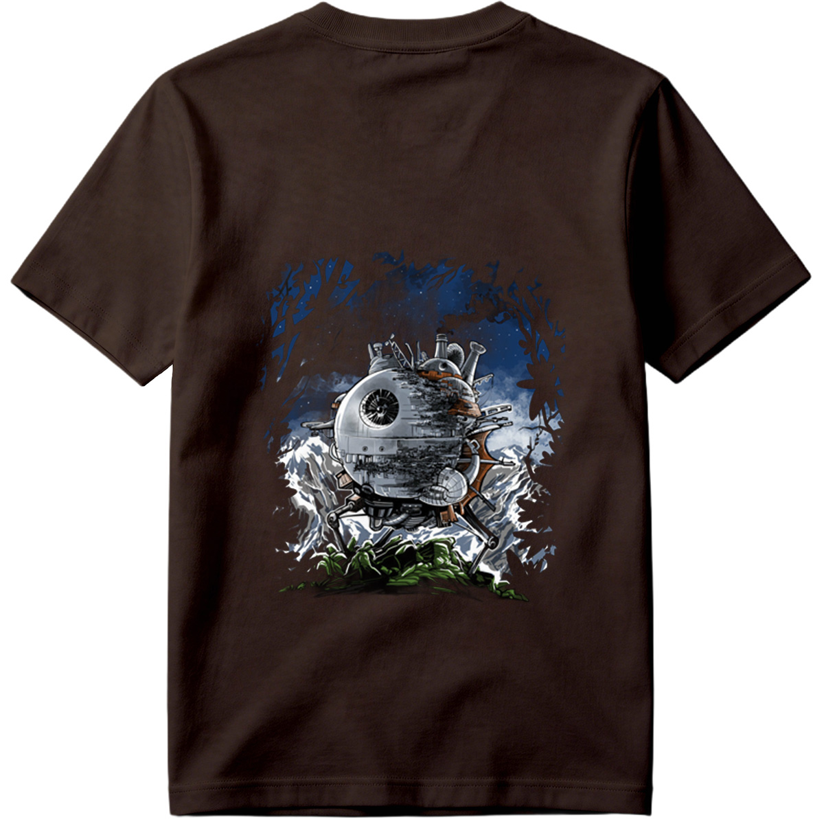 Steampunk Death Star in the Forest - Tee