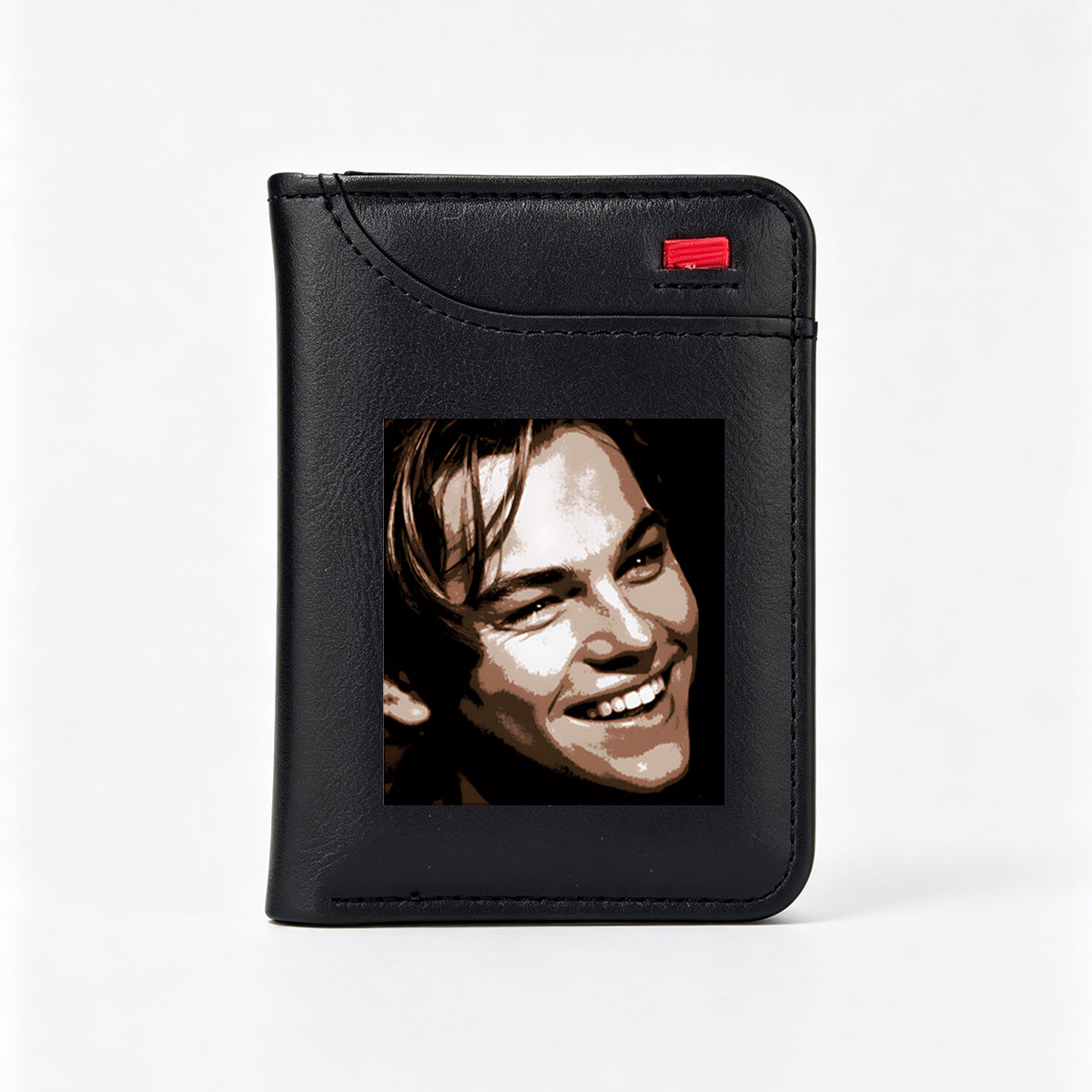 Leonardo DiCaprio Smiling Portrait - Vertical Style Wallet