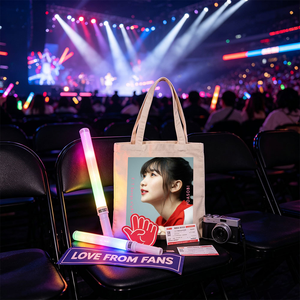 YOASOBI in a Serene Moment with Soft Lighting and Red Outfit - Canvas tote bags