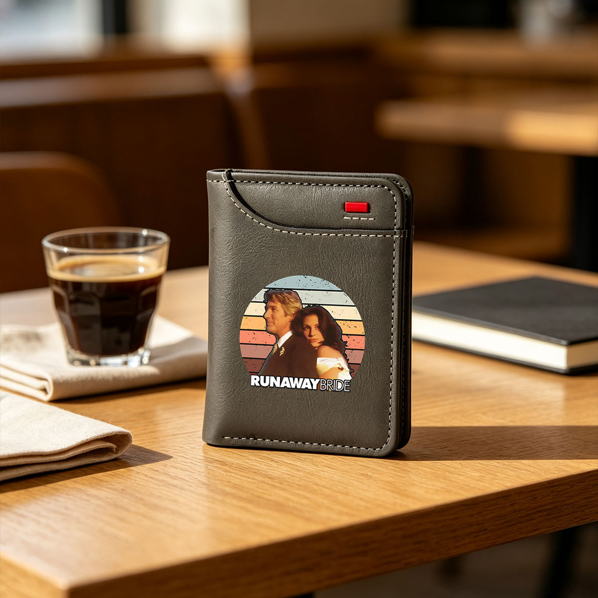 Runaway Bride: Richard Gere and Julia Roberts in Romantic Comedy Classic - Vertical Style Wallet