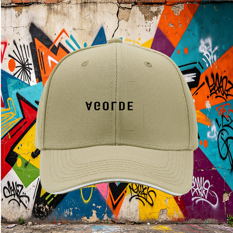 Unisex Classic Sandwich Hat with AGOLDE Logo Print - Stylish Cotton Baseball Cap for Outdoor Activities, Casual Wear, and Urban Fashion - Perfect for Adults Seeking Trendy Streetwear Accessories