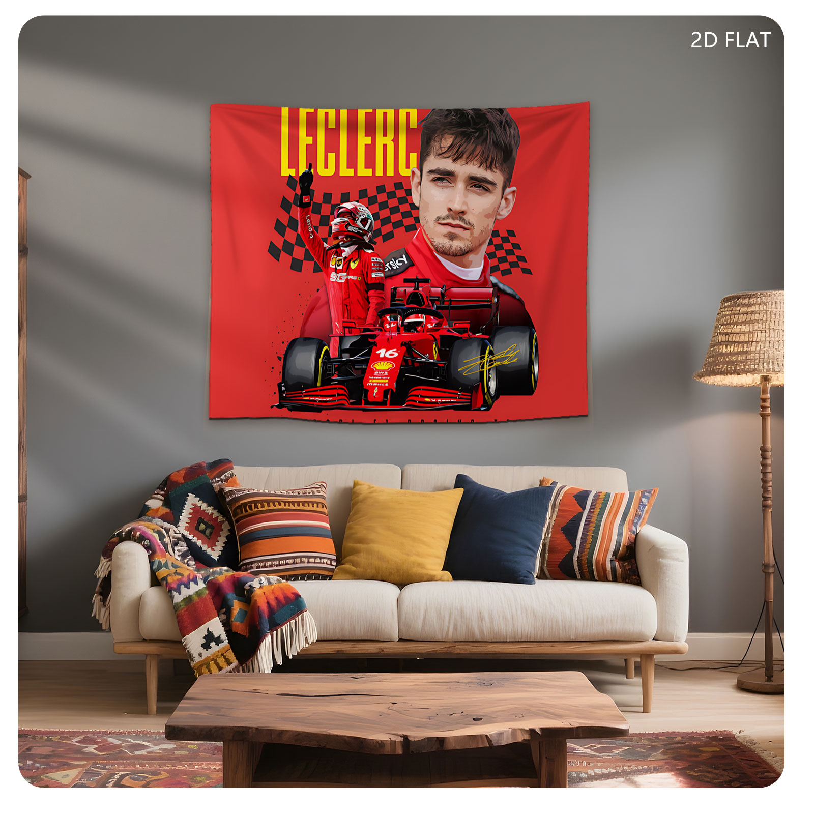 Charles Leclerc Ferrari F1 Racing Team - Tapestry