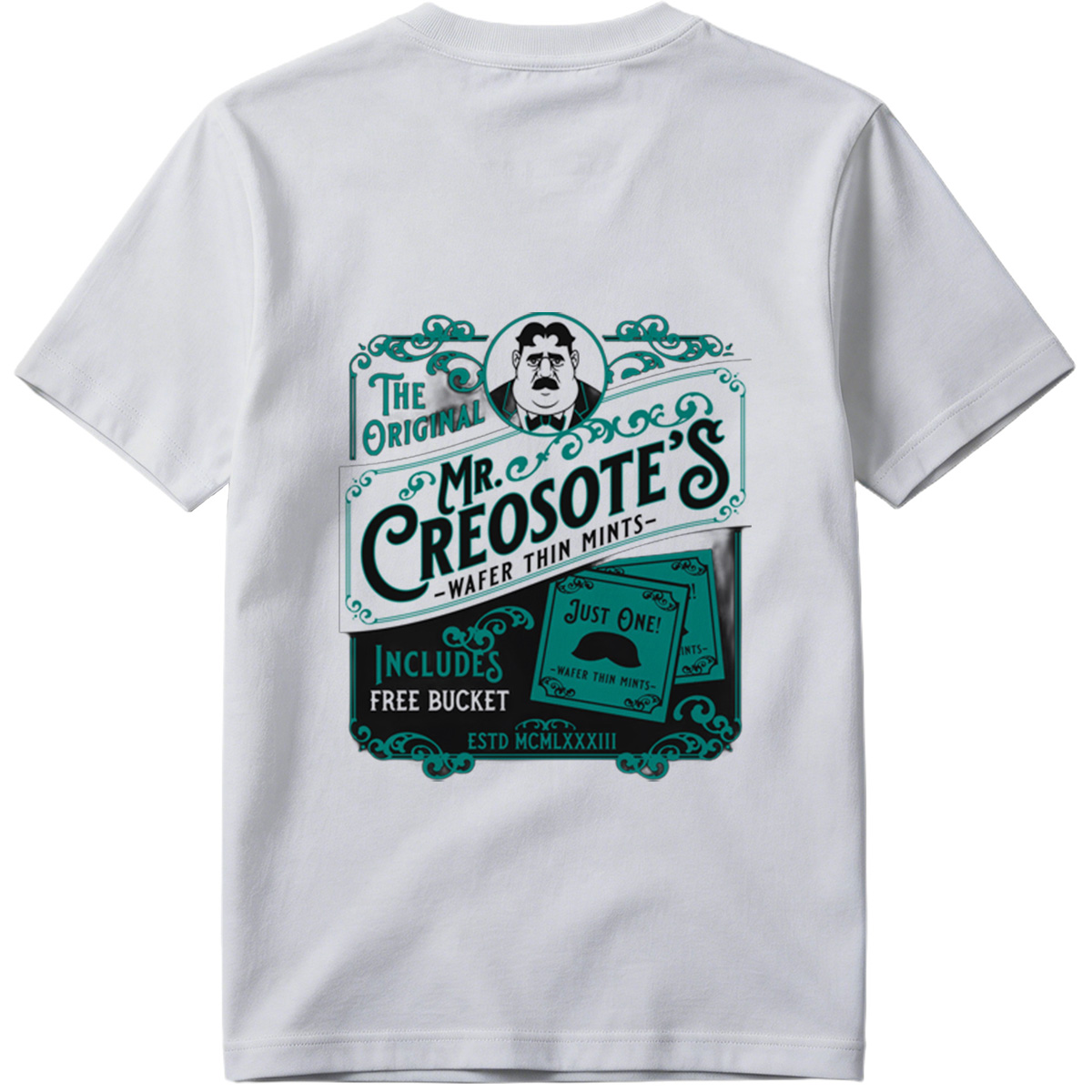 Mr. Creosote's Wafer Thin Mints - The Original with Free Bucket - Tee