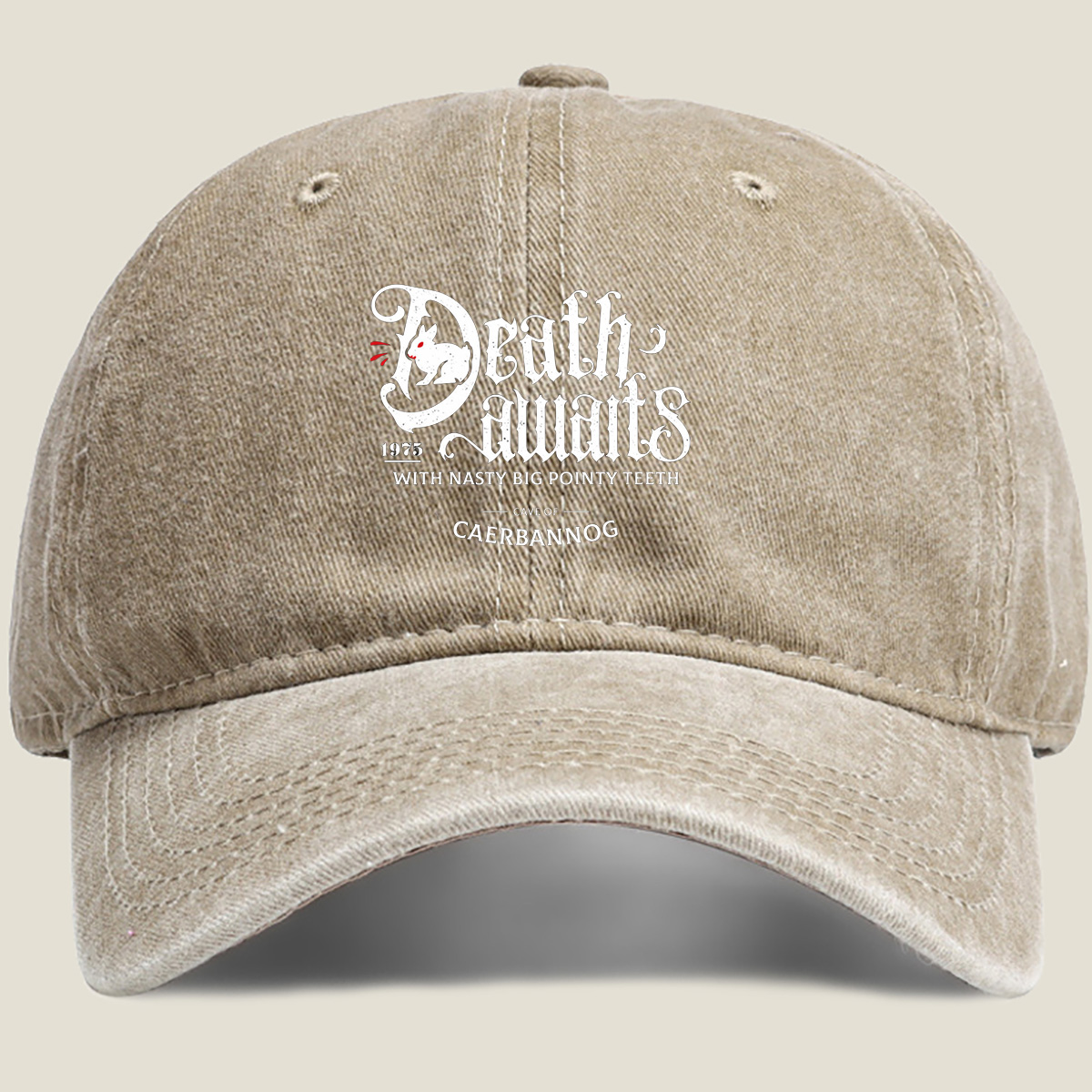 Death Awaits: Cave of Caerbannog - Washed Denim - Baseball Cap