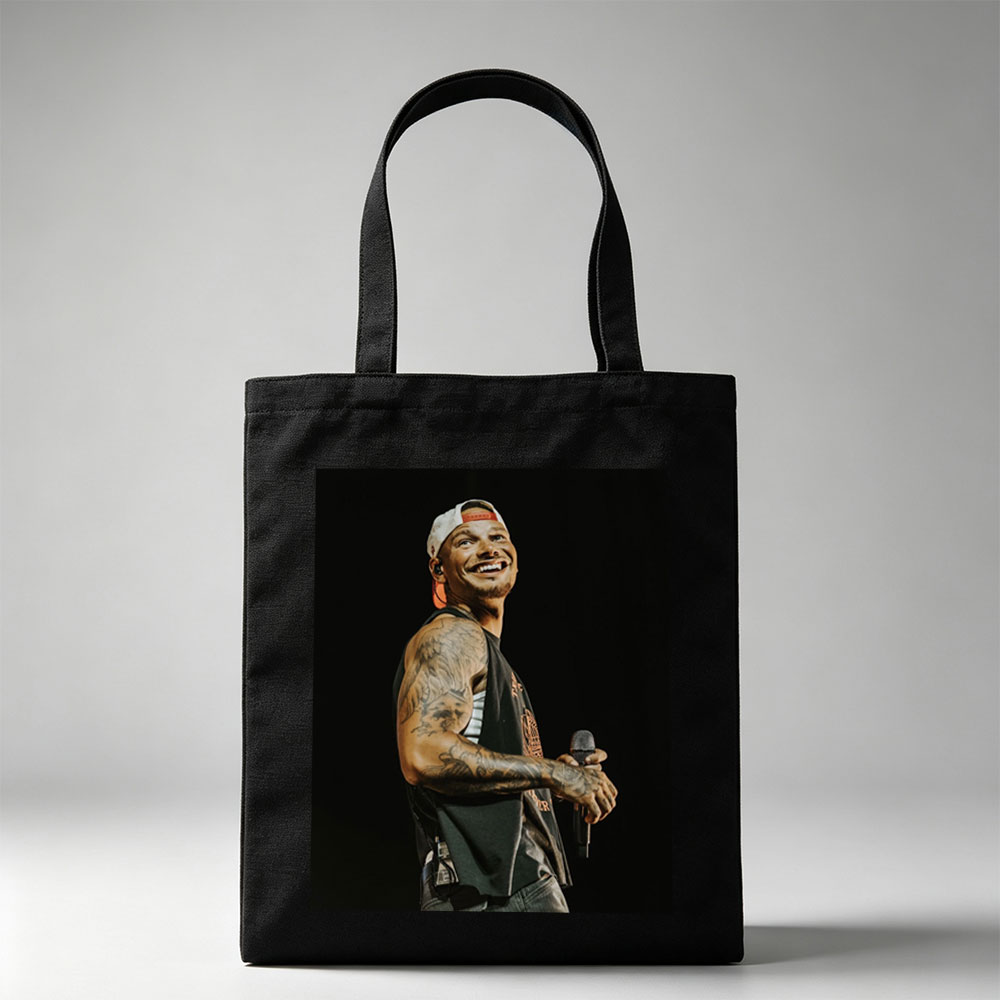 Avicii Performing on Stage with Microphone and Tattooed Arms - Canvas tote bags
