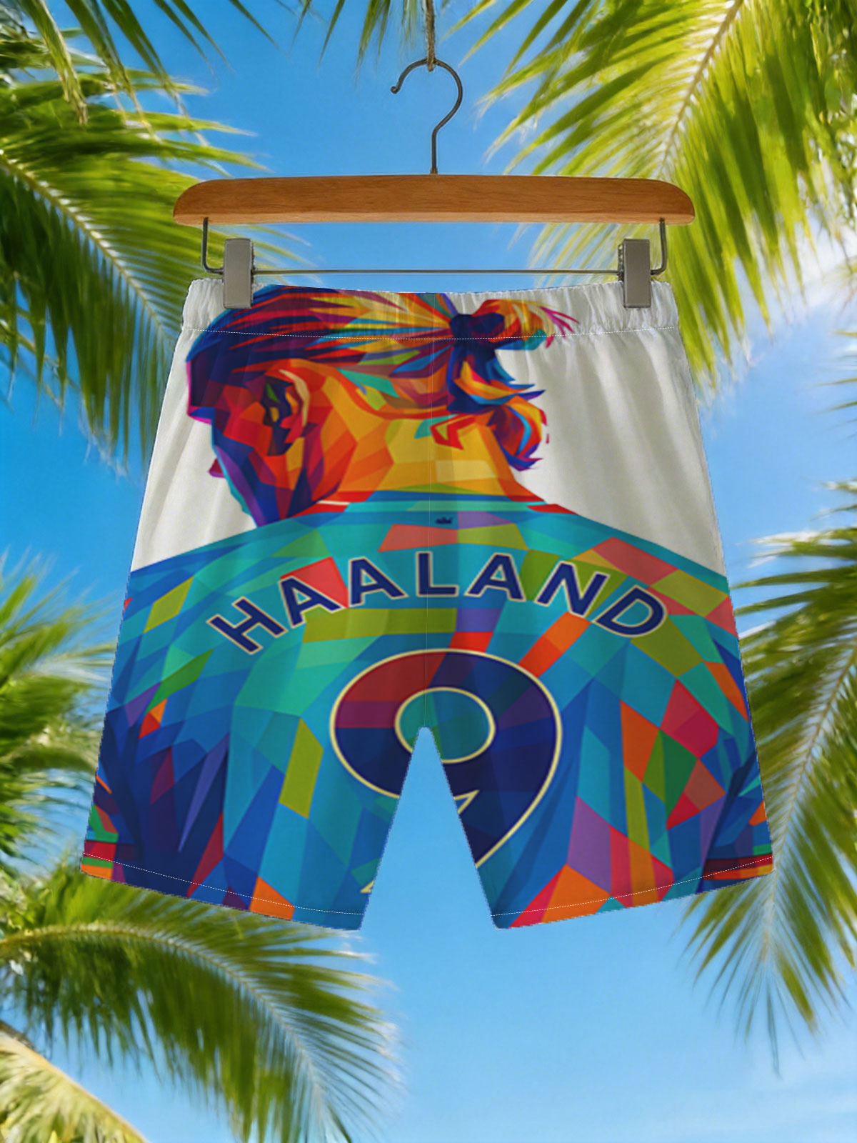 Haaland 9 - Manchester City Football Player -  Beach shorts