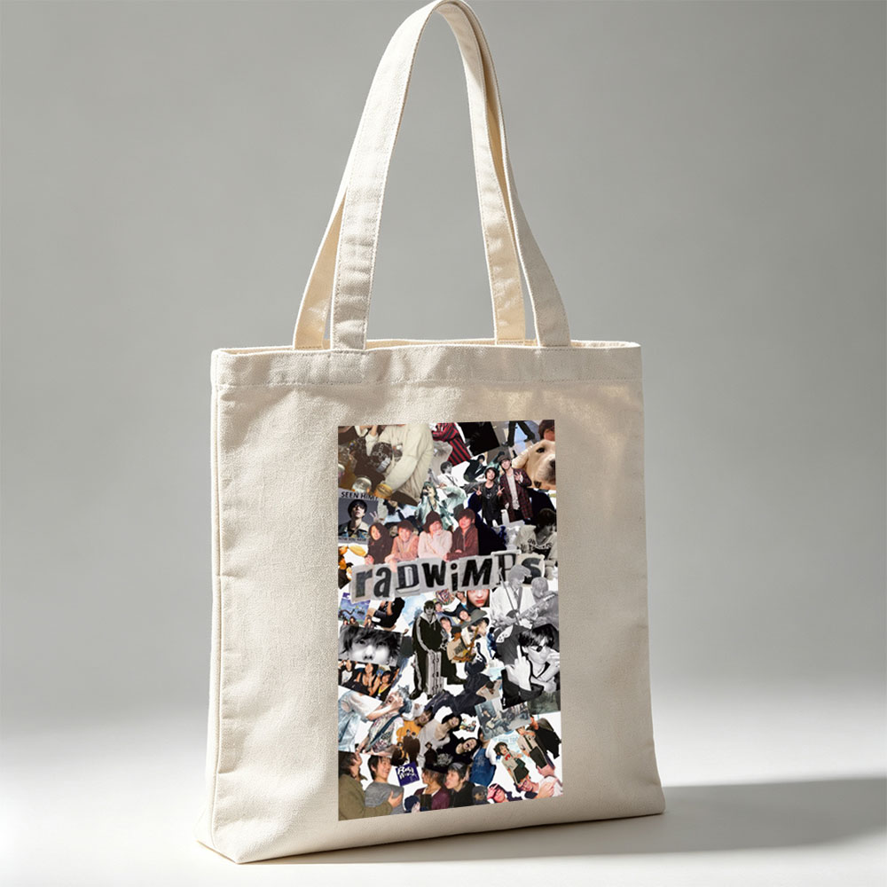 radwimps band collage featuring various photos and moments from their performances and personal life - Canvas tote bags