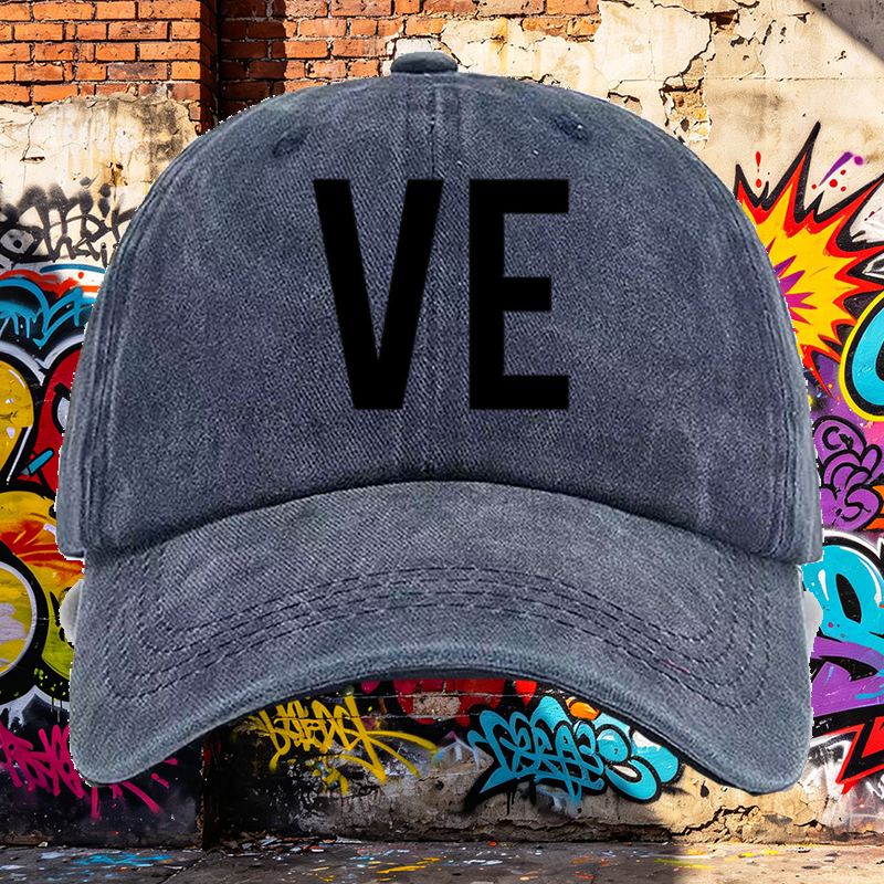 Men's Printed Washed Cap with 
