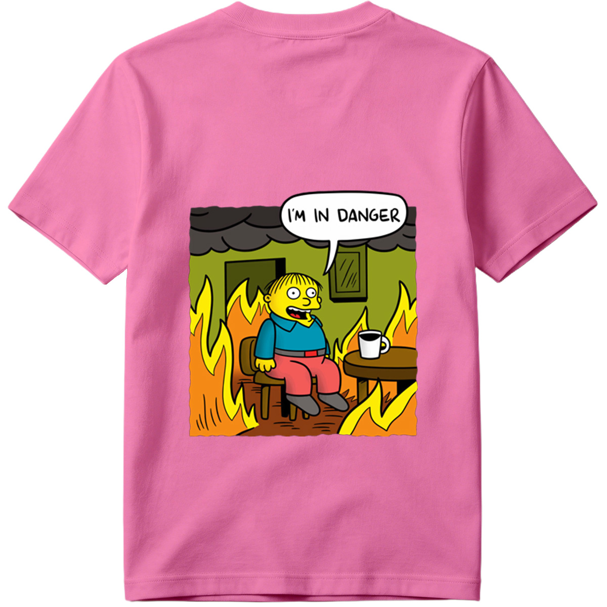 Simpsons Character in Burning Room - Tee