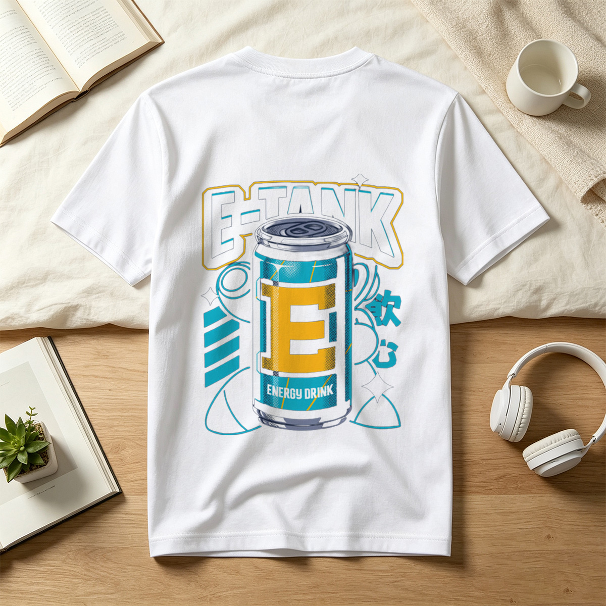 E-Tank Energy Drink Can Design - Tee