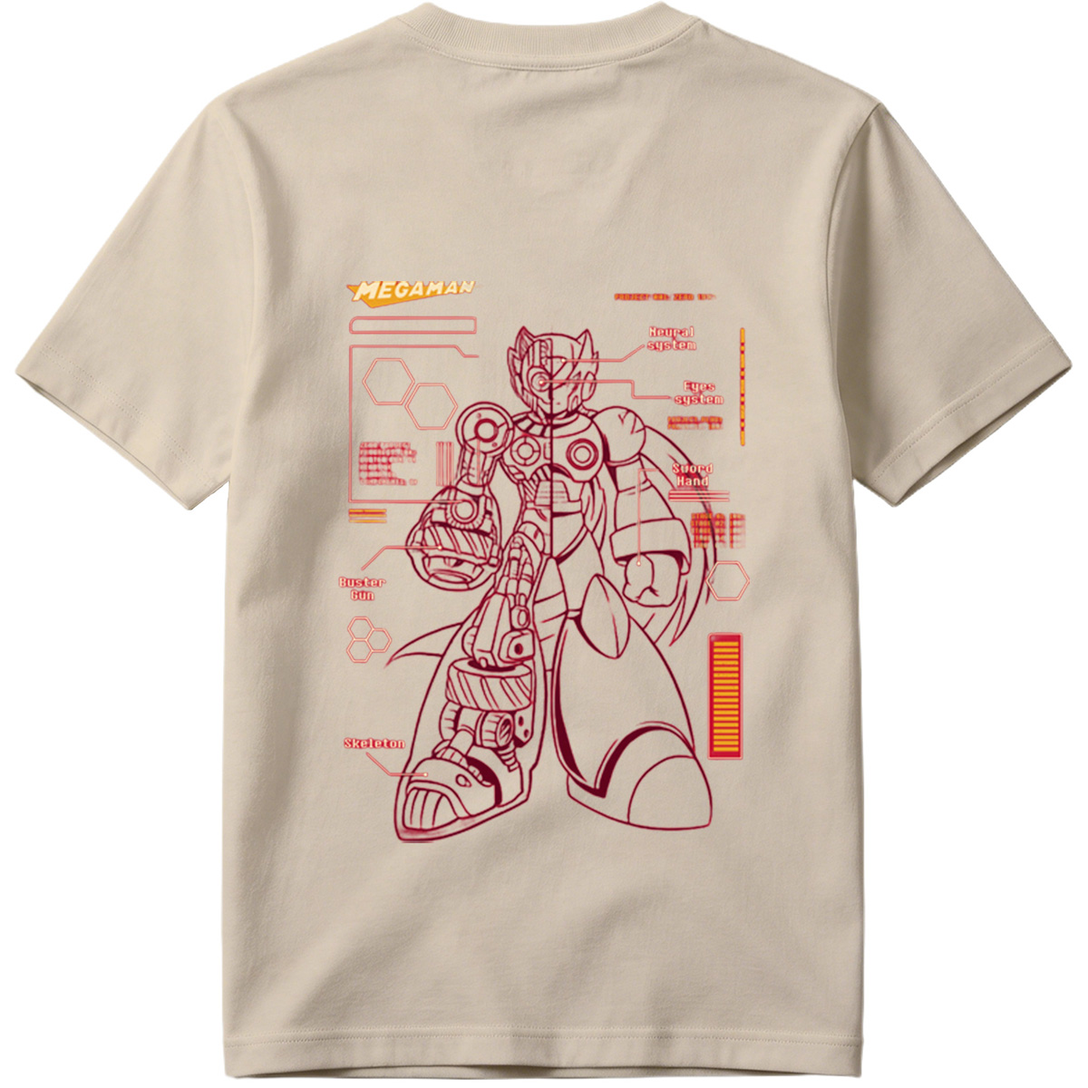 Megaman Zero: Project Zero 1593 Technical Blueprint - Tee