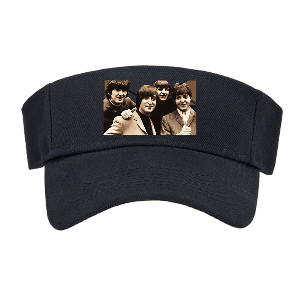 The Beatles: John, Paul, George, and Ringo in a classic pose -  Visor cap