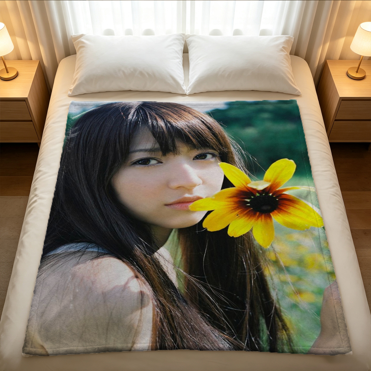 Captain's Seduction in Blue Uniform - Blanket