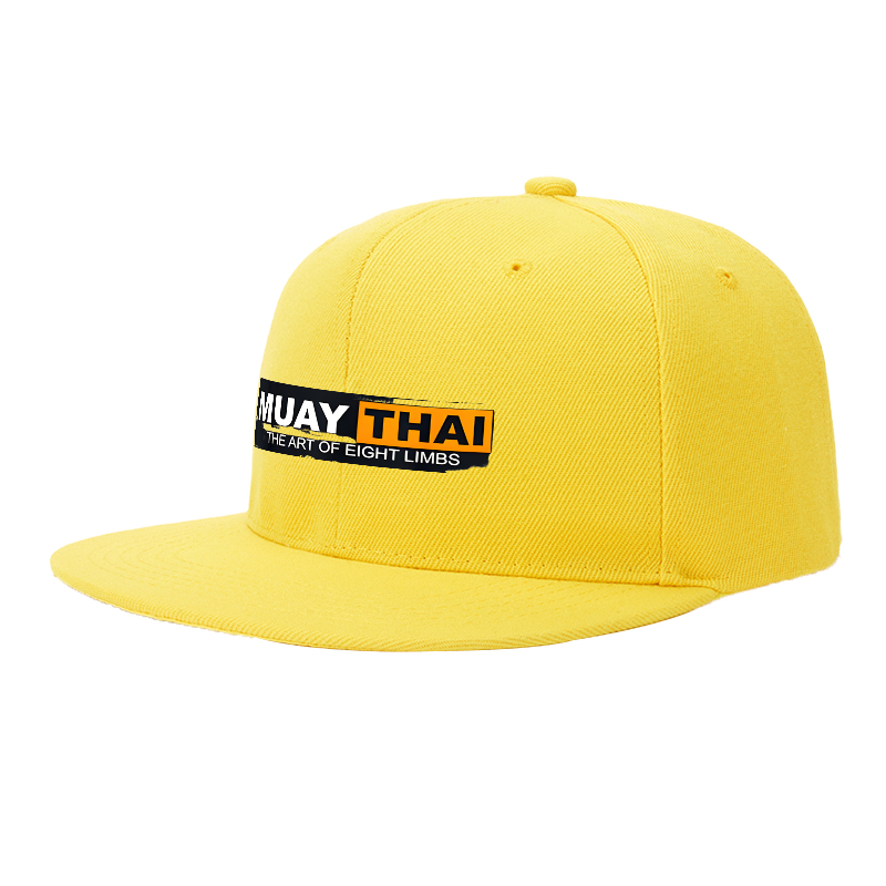 Flat Brim Baseball Cap Muay Thai The Art of Eight Limbs Streetwear Underground Skate Style for Boxing Gym Fight Club Training Fighters and Martial Arts Enthusiasts