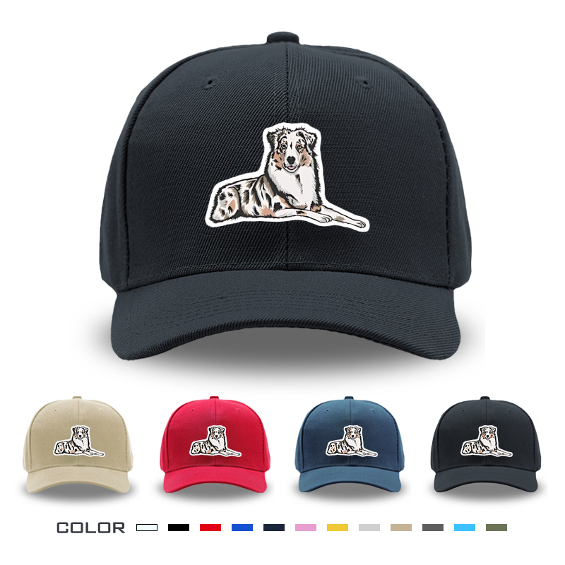 1pc New Baseball Cap with Australian Shepherd Dog Print Design Unisex Adjustable Hat for Outdoor Activities and Daily Wear Suitable for Pet Lovers and Animal Enthusiasts
