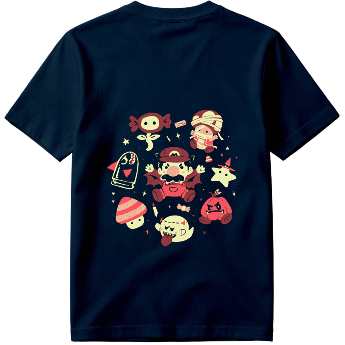 Super Mario Characters in Halloween Costumes - Tee