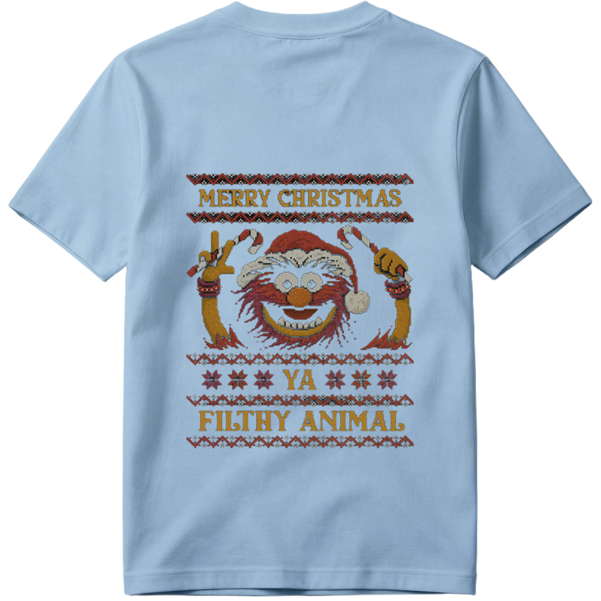 Muppets Animal Christmas Sweater Design - Tee