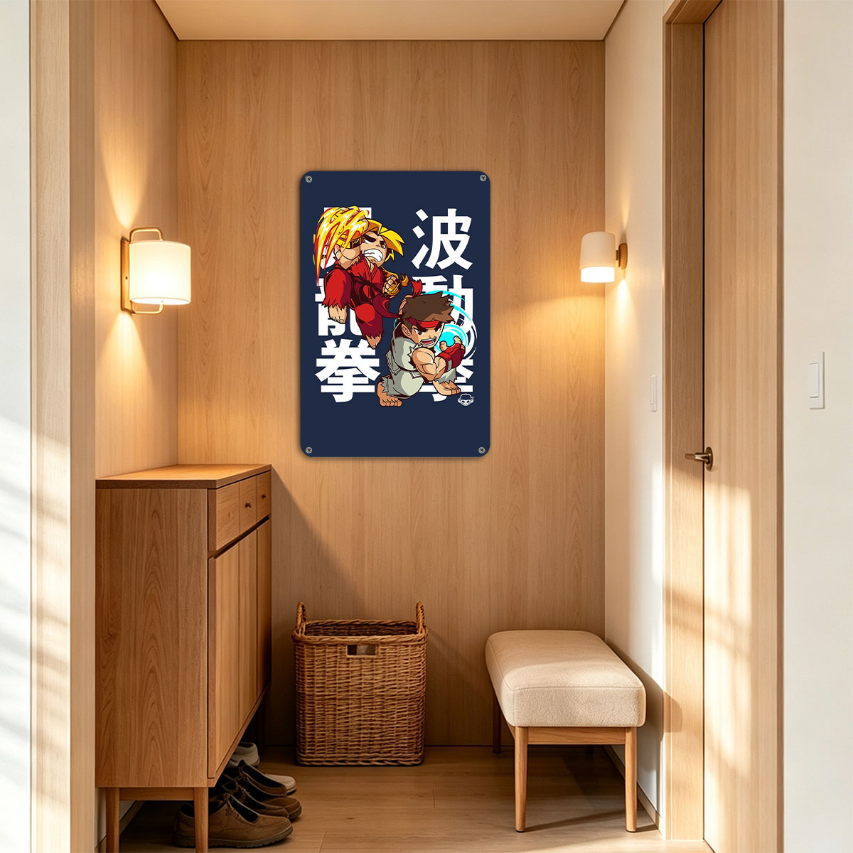 Ryu and Ken from Street Fighter: Hadouken Battle - painting
