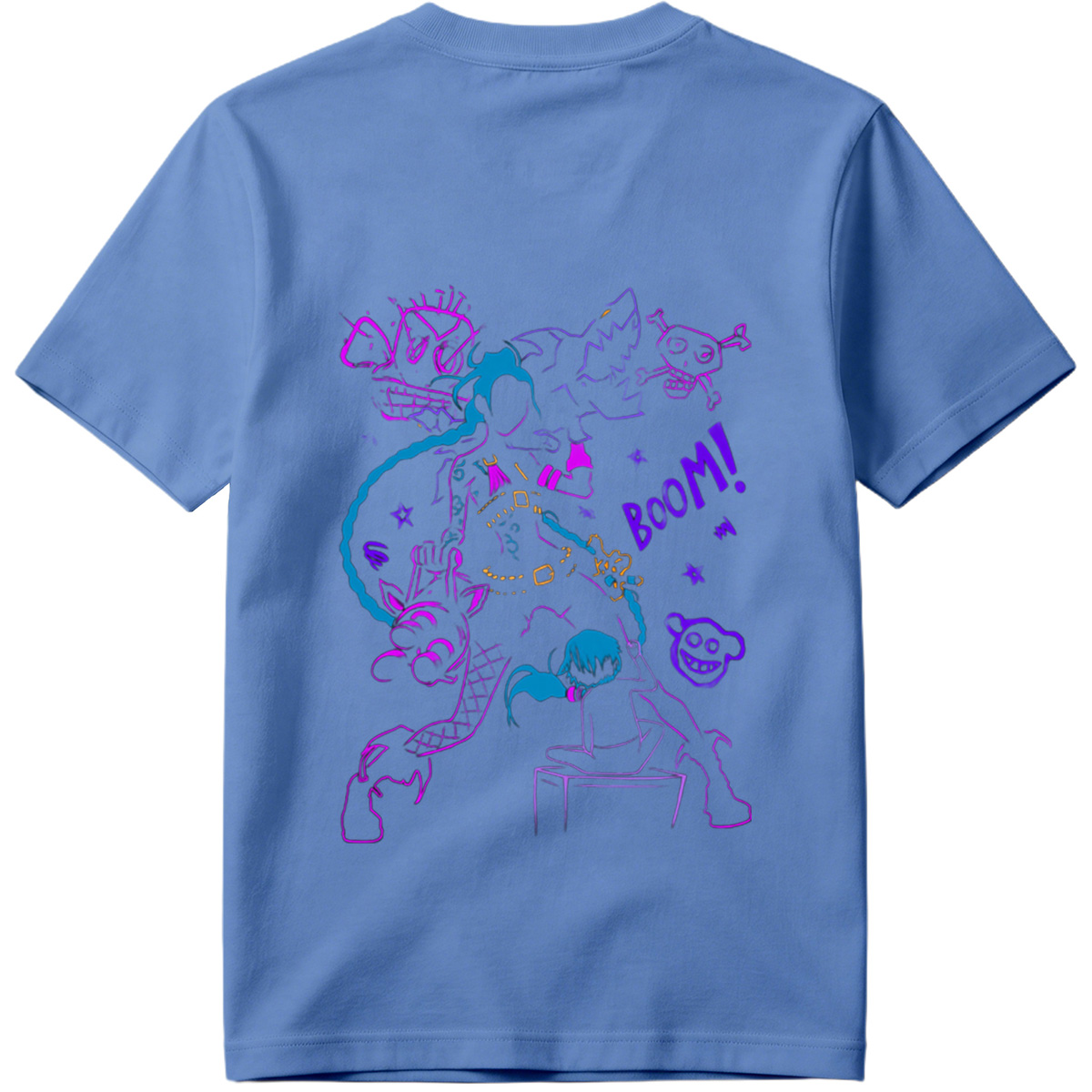 Doraemon and Friends in Neon Chaos: Boom! - Tee