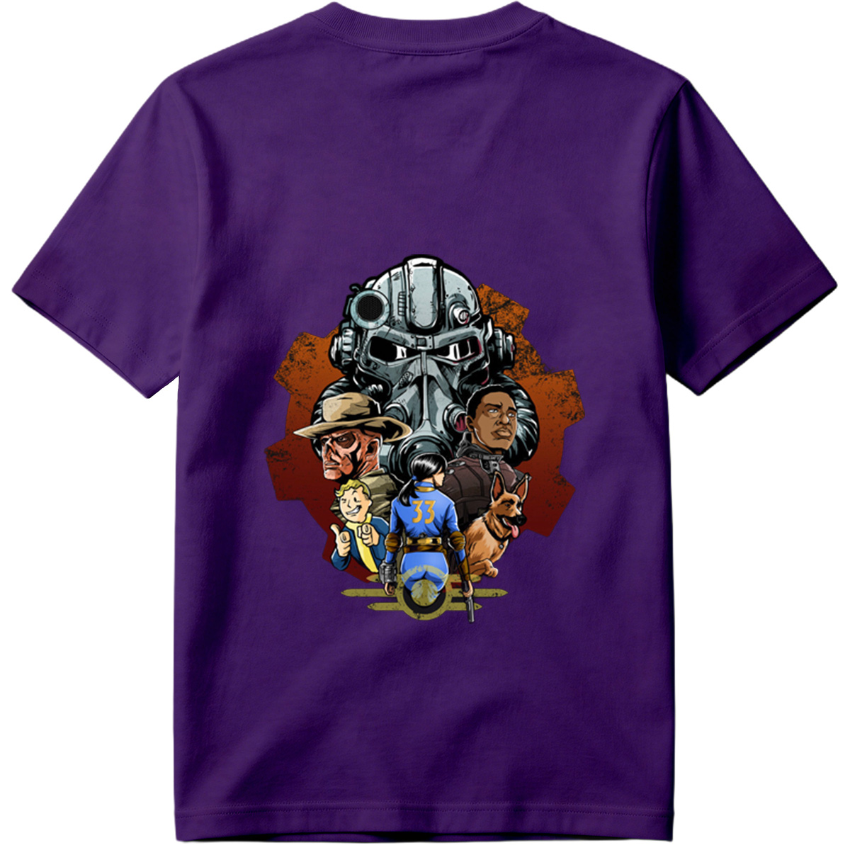 Fallout: Vault Boy, Vault Dweller, Dogmeat, and Brotherhood of Steel - Tee