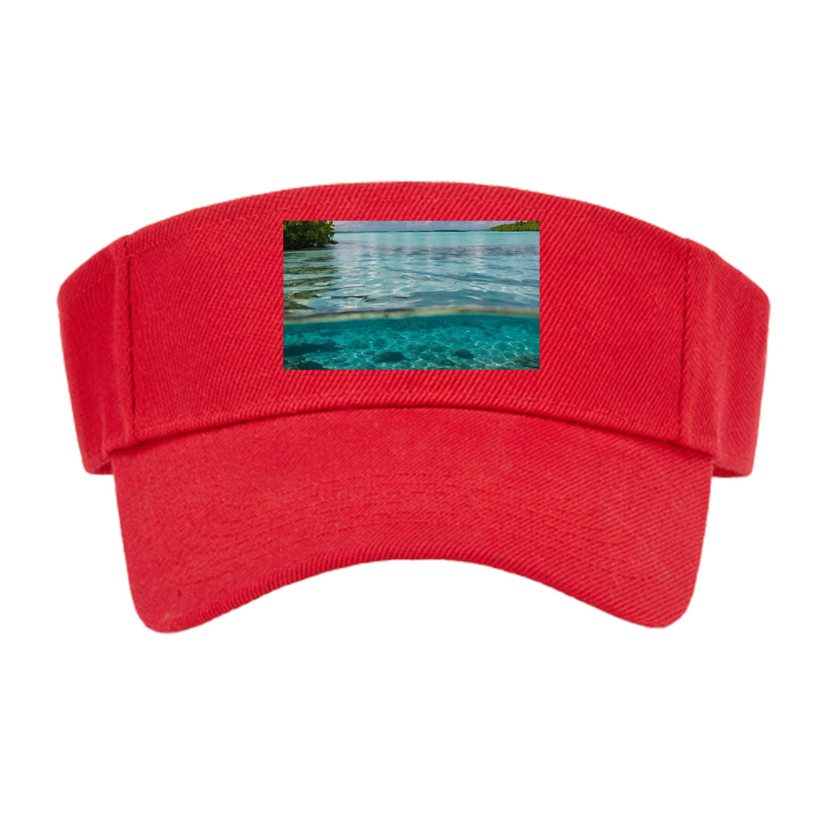 Crystal Clear Waters and Palm Trees in Paradise -  Visor cap