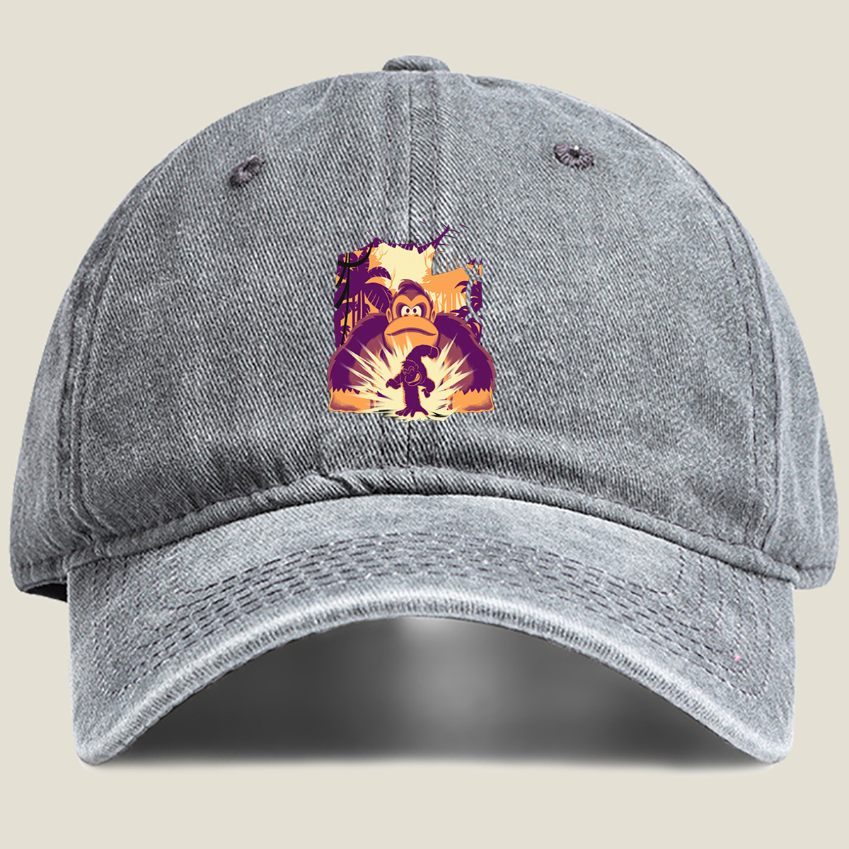 Donkey Kong: Jungle Adventure - Washed Denim - Baseball Cap