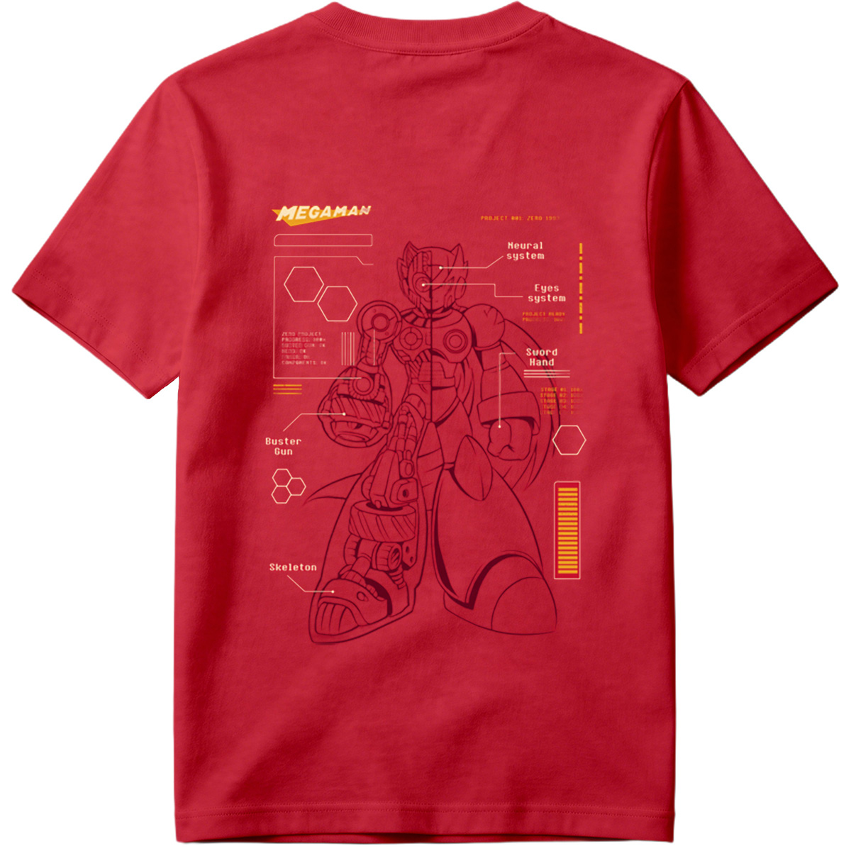 Megaman Zero: Project Zero 1593 Technical Blueprint - Tee