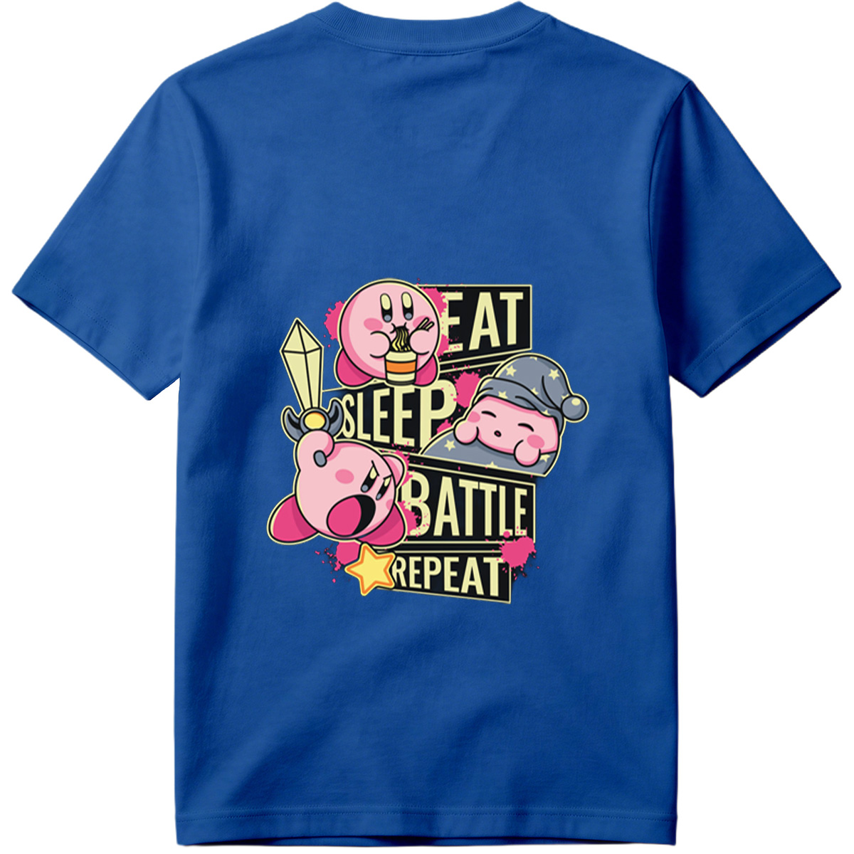 Kirby: Eat, Sleep, Battle, Repeat - Tee