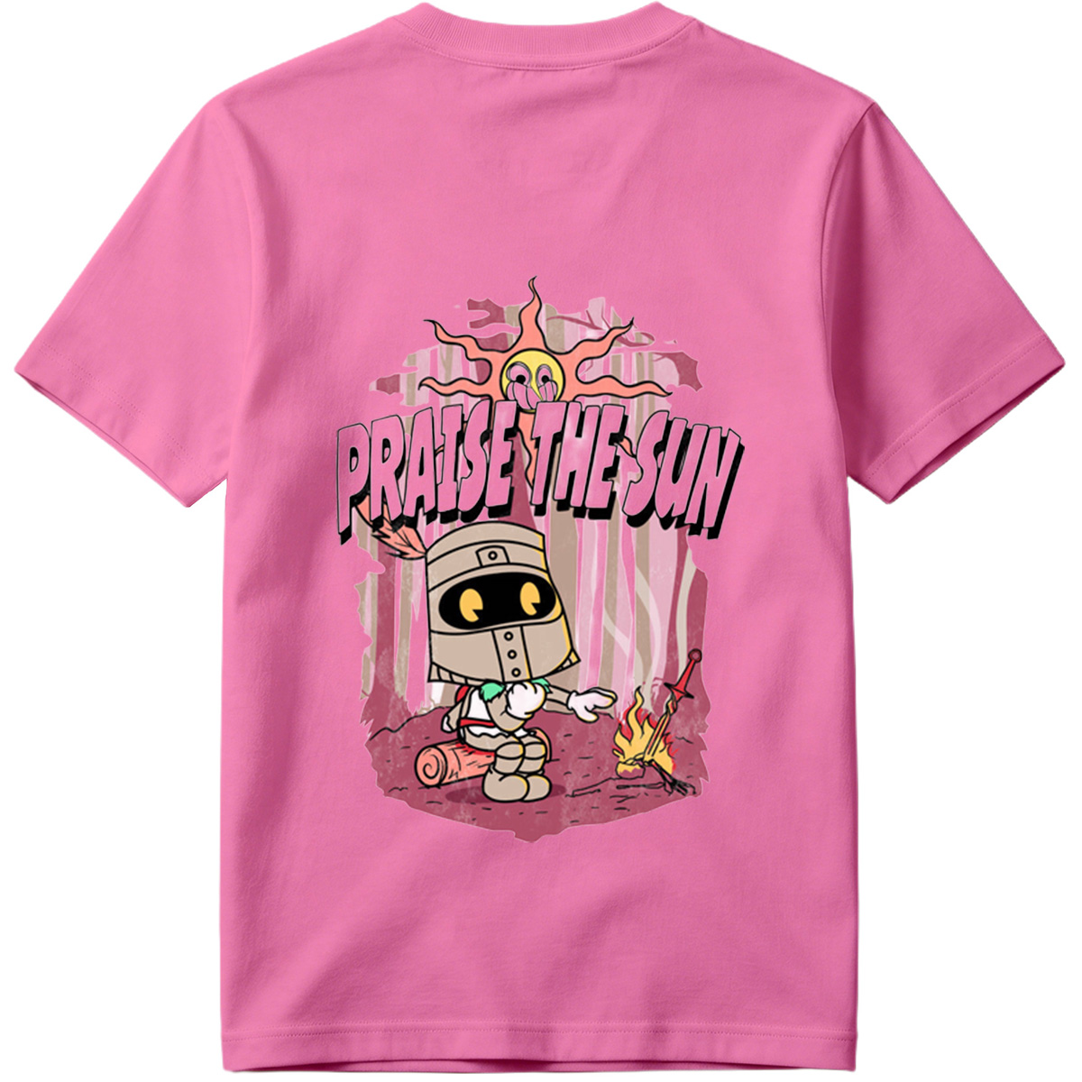 Praise the Sun - Knight and Sun Character Art - Tee