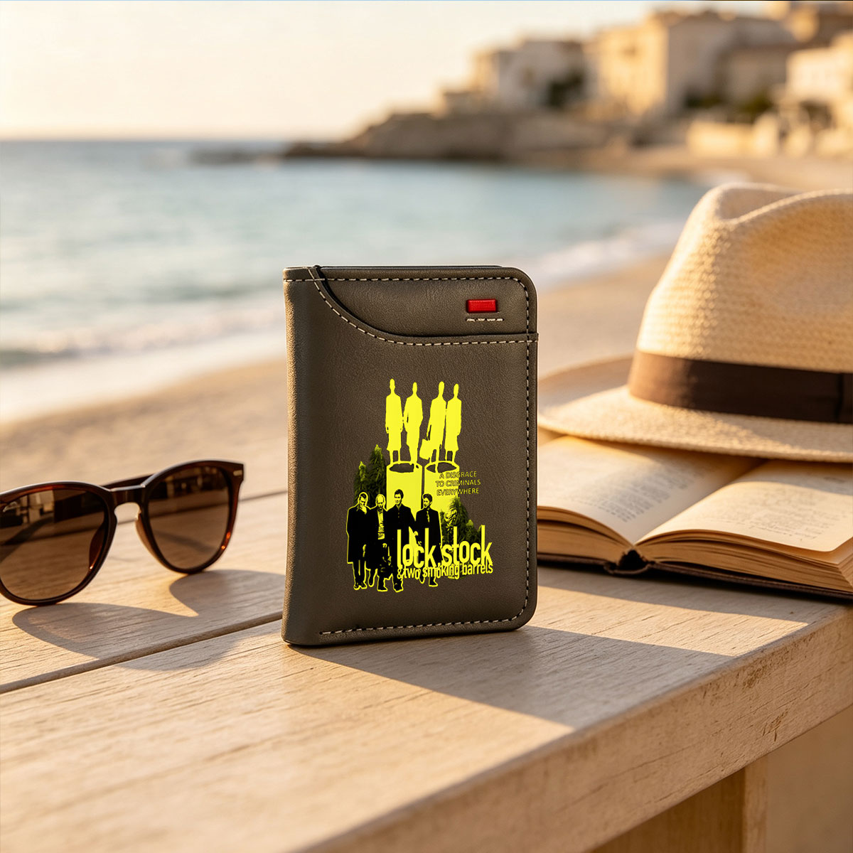Lock, Stock & Two Smoking Barrels: A Disgrace to Criminals Everywhere - Vertical Style Wallet