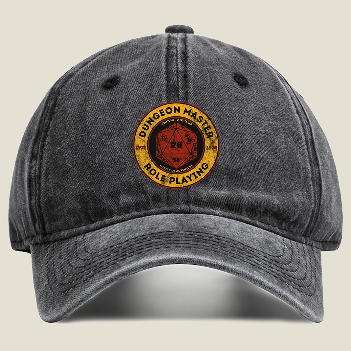 Dungeon Master Role Playing: Welcome to My Table - Washed Denim - Baseball Cap