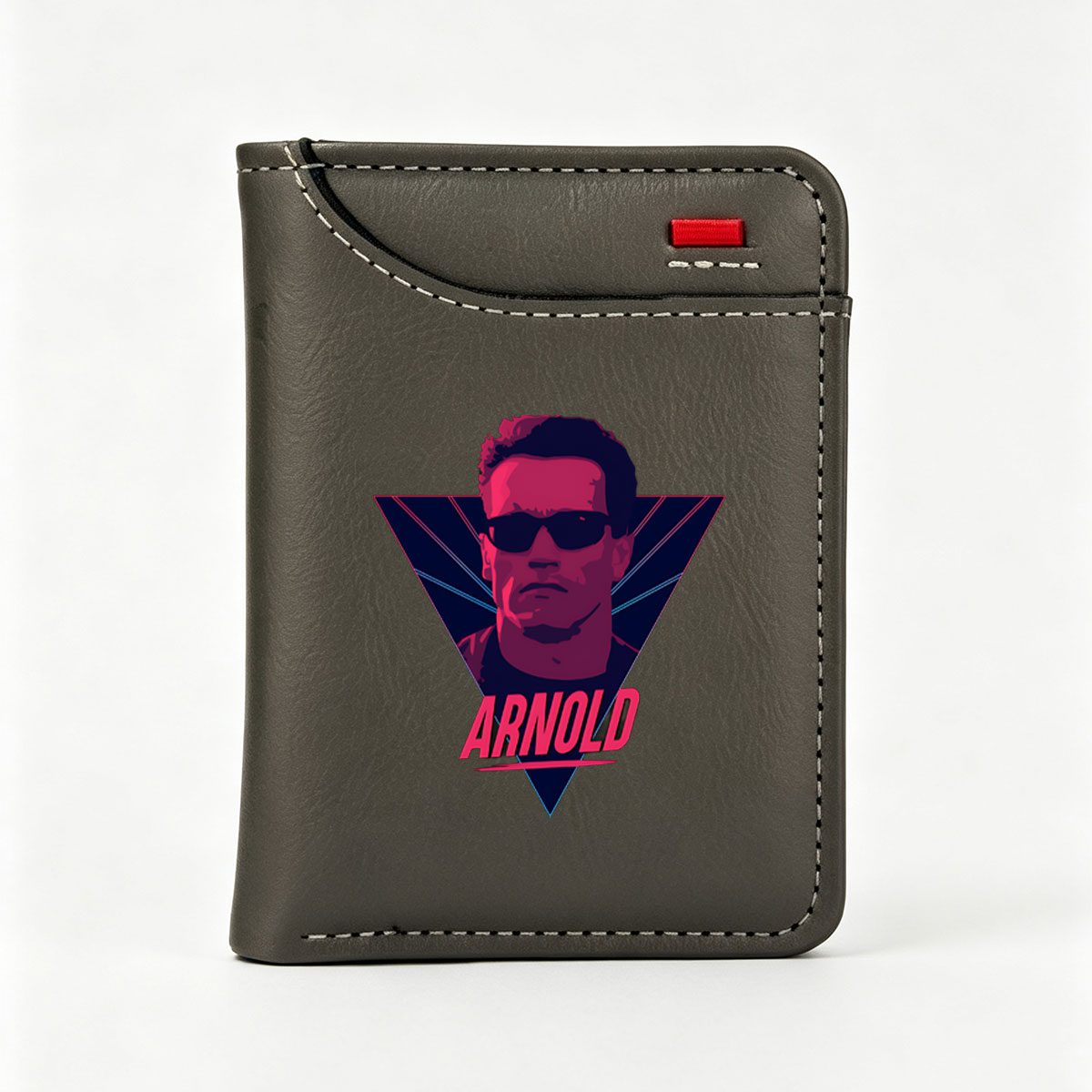 Arnold Schwarzenegger - Iconic Action Hero Portrait - Vertical Style Wallet