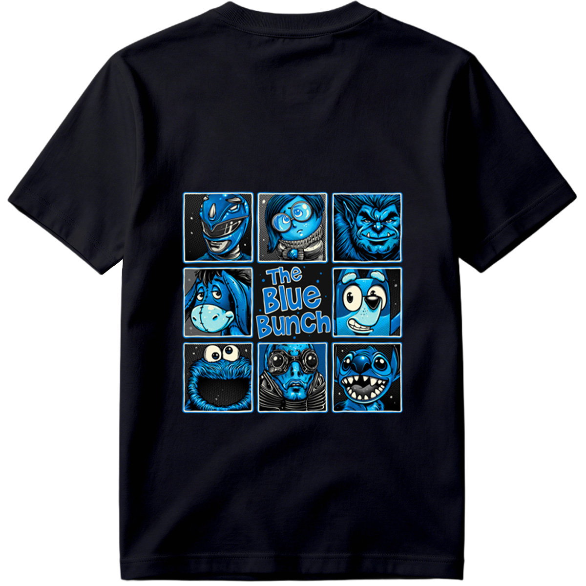 The Blue Bunch: A Collection of Blue Characters - Tee