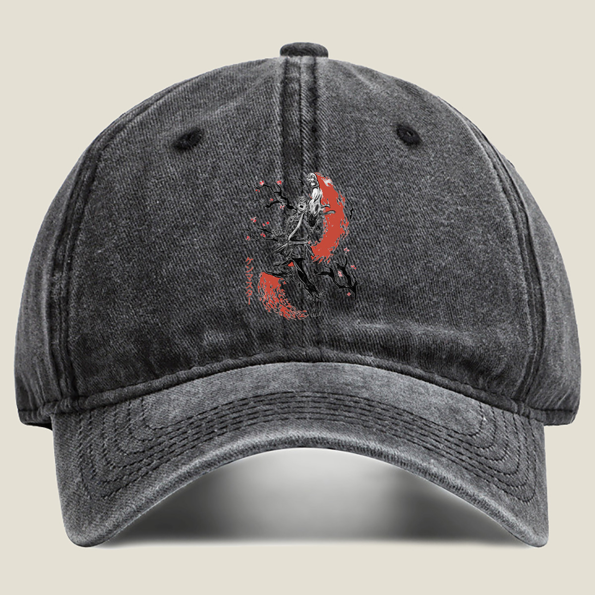 Ken Master: Street Fighter Character Art - Washed Denim - Baseball Cap