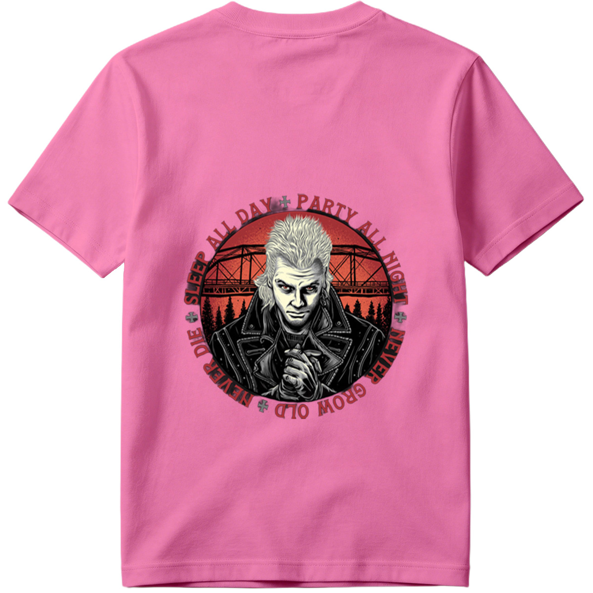 Johnny Silverhand: Sleep All Day, Party All Night, Never Grow Old, Never Die - Tee