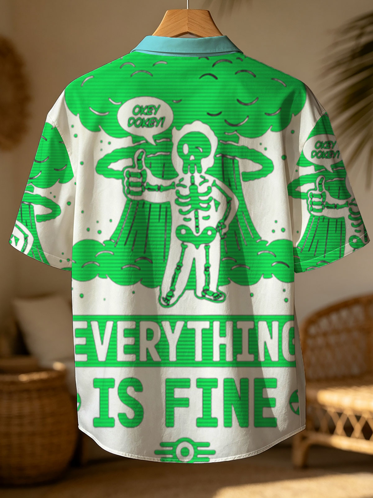 Skeleton in Green Glow: 