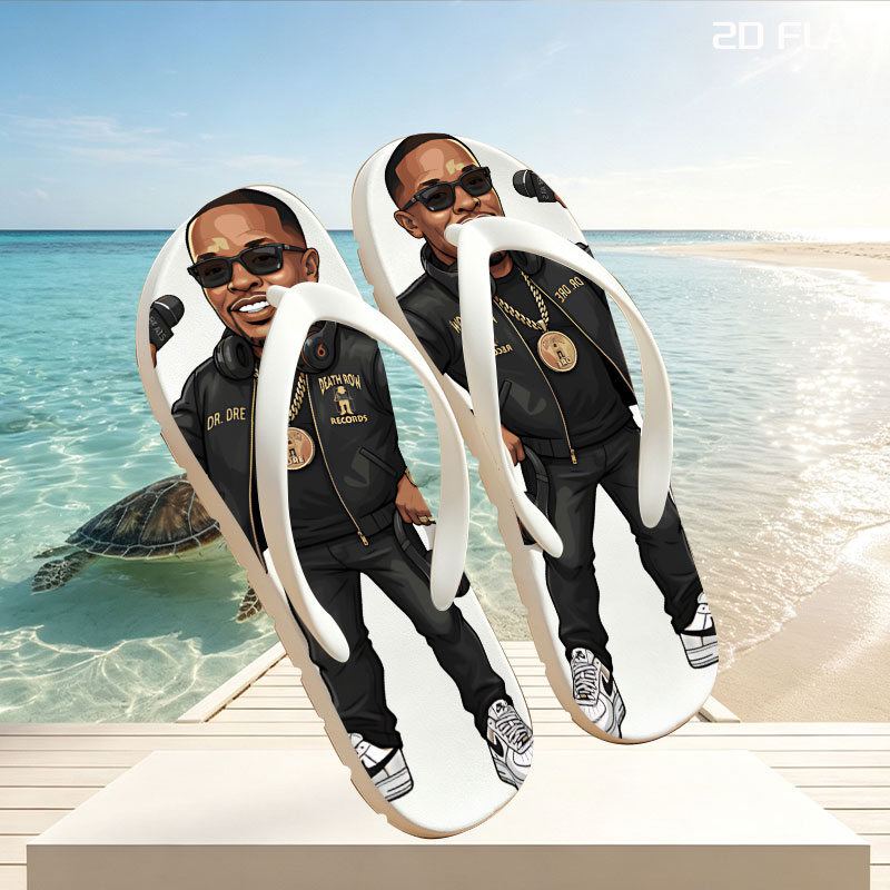 Dr. Dre, Rap Legend, Death Row Records, Compton, Hip-Hop Icon -  flip-flops