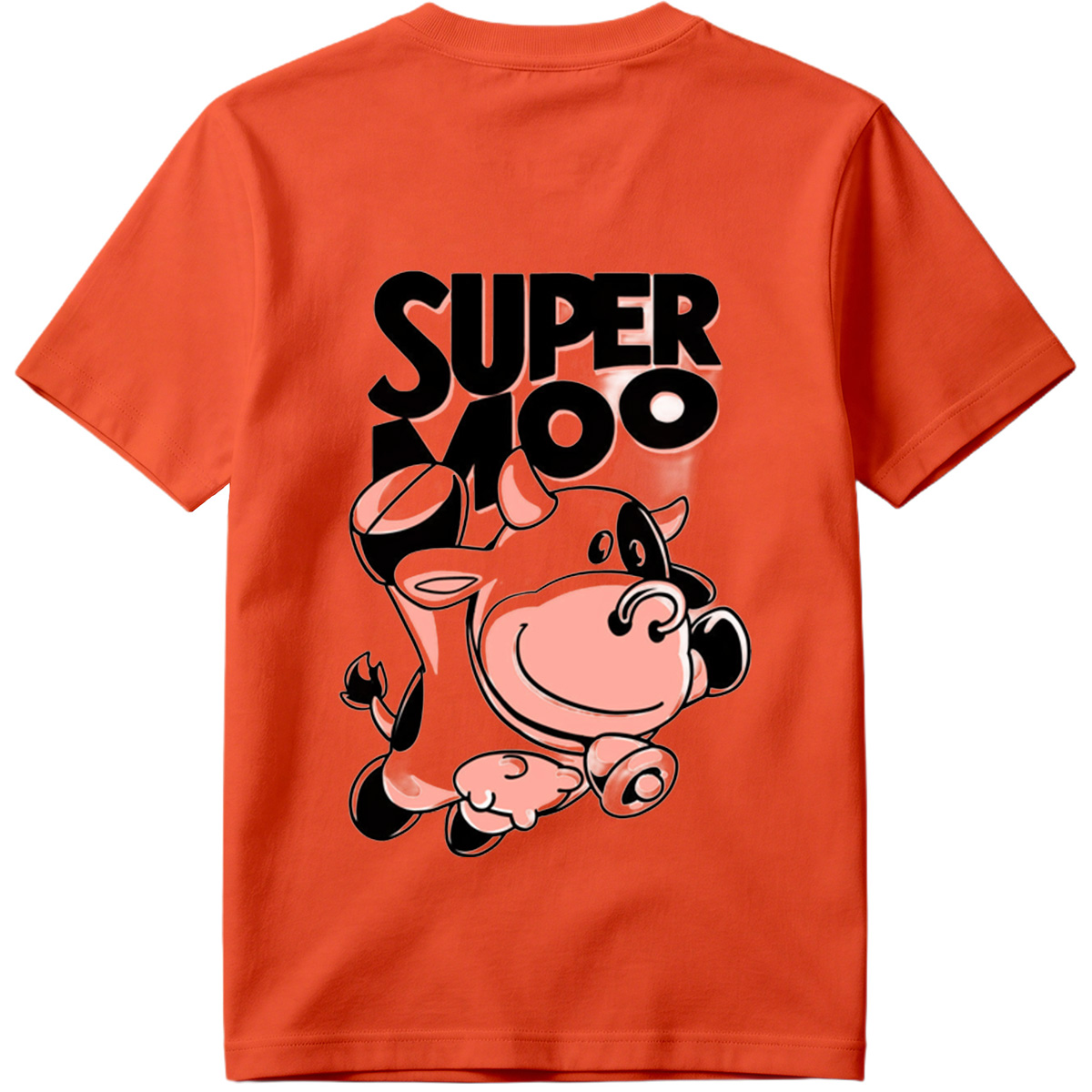 Super Moo Cow Character Design - Tee