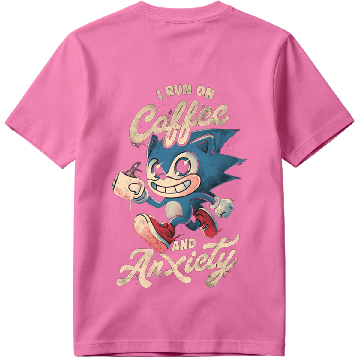 Sonic the Hedgehog: I Run on Coffee and Anxiety - Tee