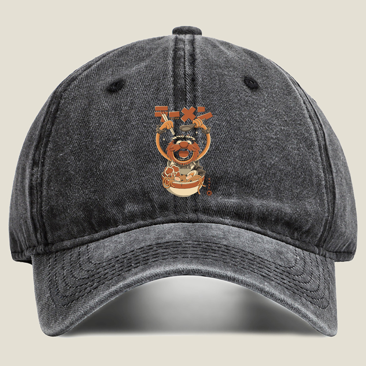 Animal Ramen Muppet - Washed Denim - Baseball Cap