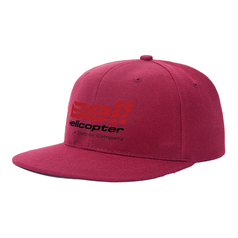 Flat Brim Baseball Cap Bell Helicopter Logo Print Streetwear Underground Skate Style Basketball Court Skate Park Urban Lifestyle for Skaters Rappers Streetwear Enthusiasts