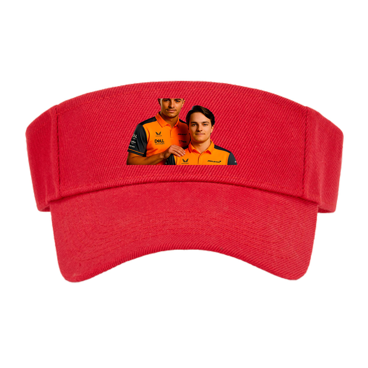 McLaren F1 Drivers in Team Polos, Featuring Dell and Tezos Sponsorship -  Visor cap