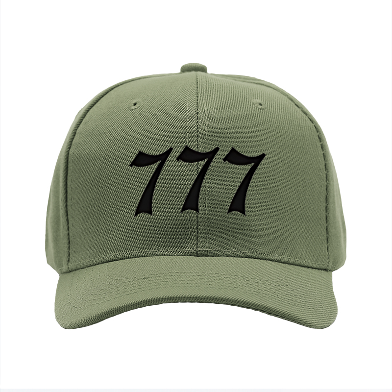 1pc New Baseball Cap with 777 Print Design Unisex Adjustable Hat for Outdoor Activities and Casual Wear Suitable for Adults and Teens