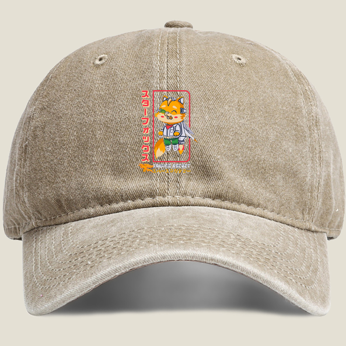 Star Fox: Arwing Rocket Academy - Washed Denim - Baseball Cap