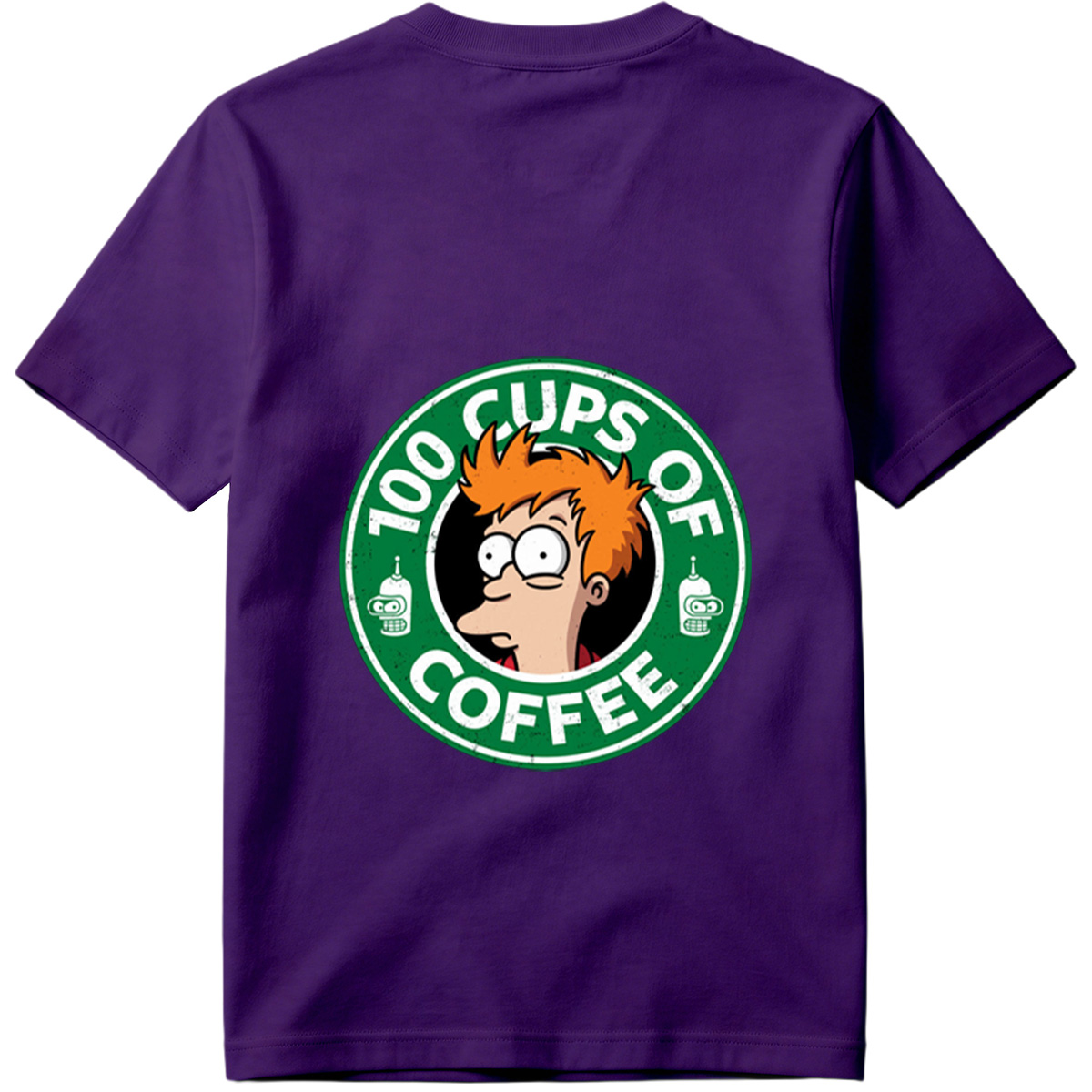 Futurama: Fry and Bender - 100 Cups of Coffee - Tee