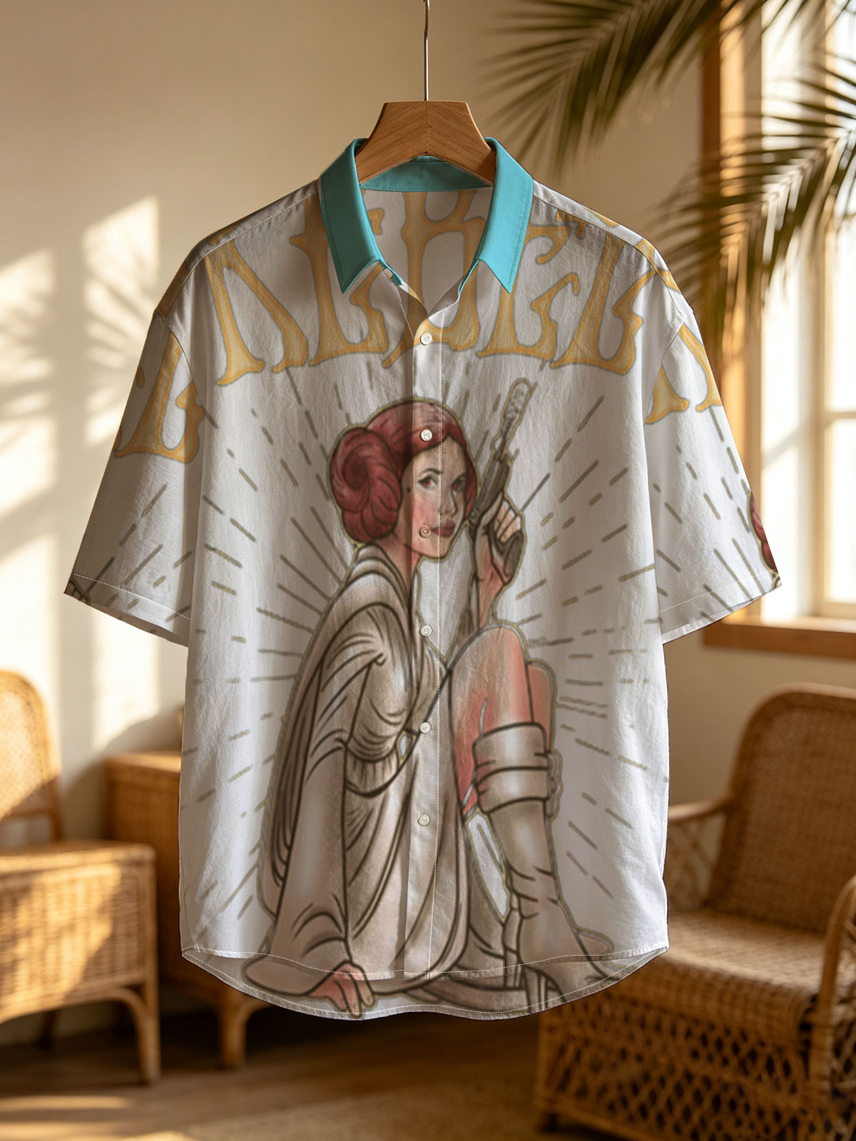 Rebel: Princess Leia Organa with Blaster, Star Wars Icon -  Shirt