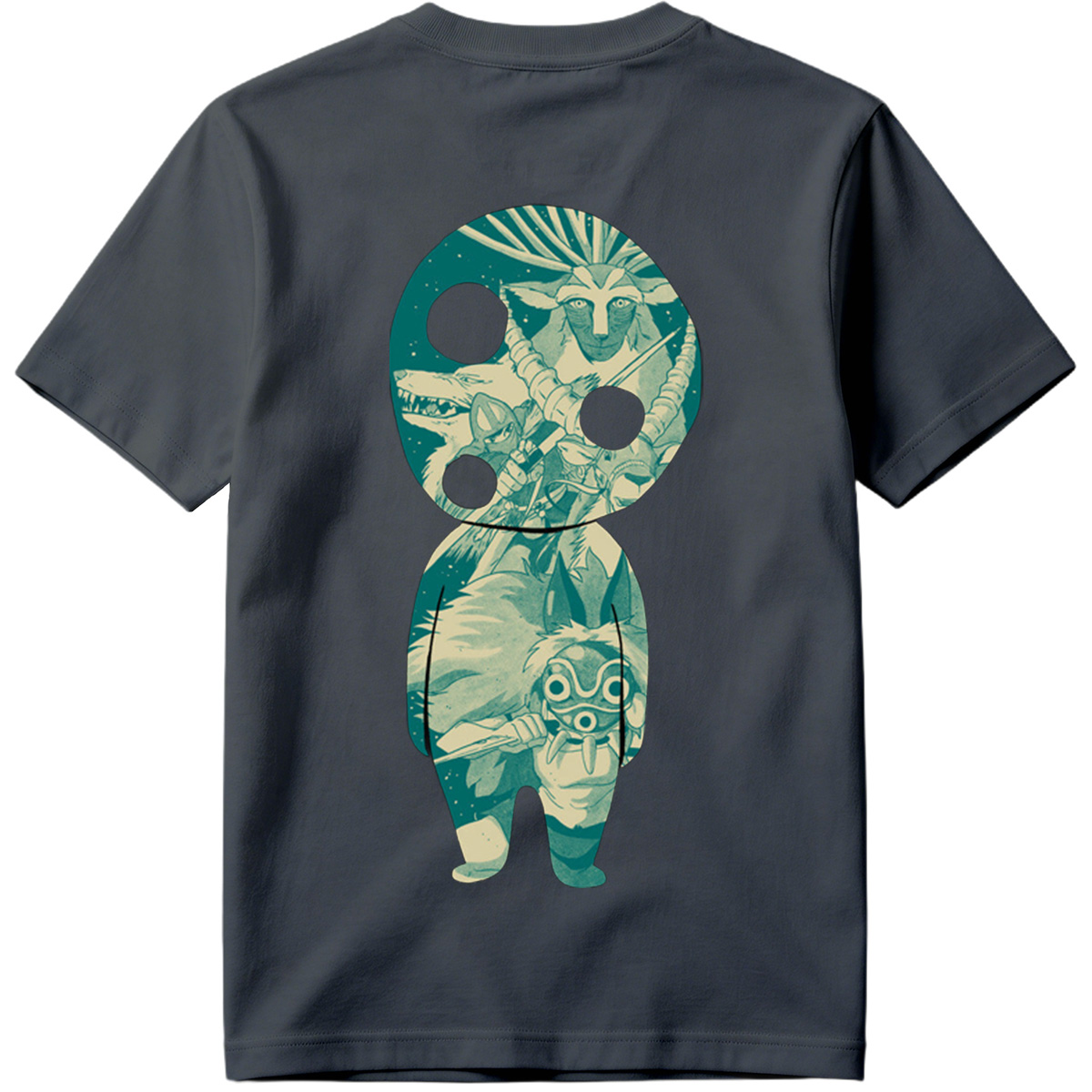 Princess Mononoke: San and Moro in KAWS Style - Tee