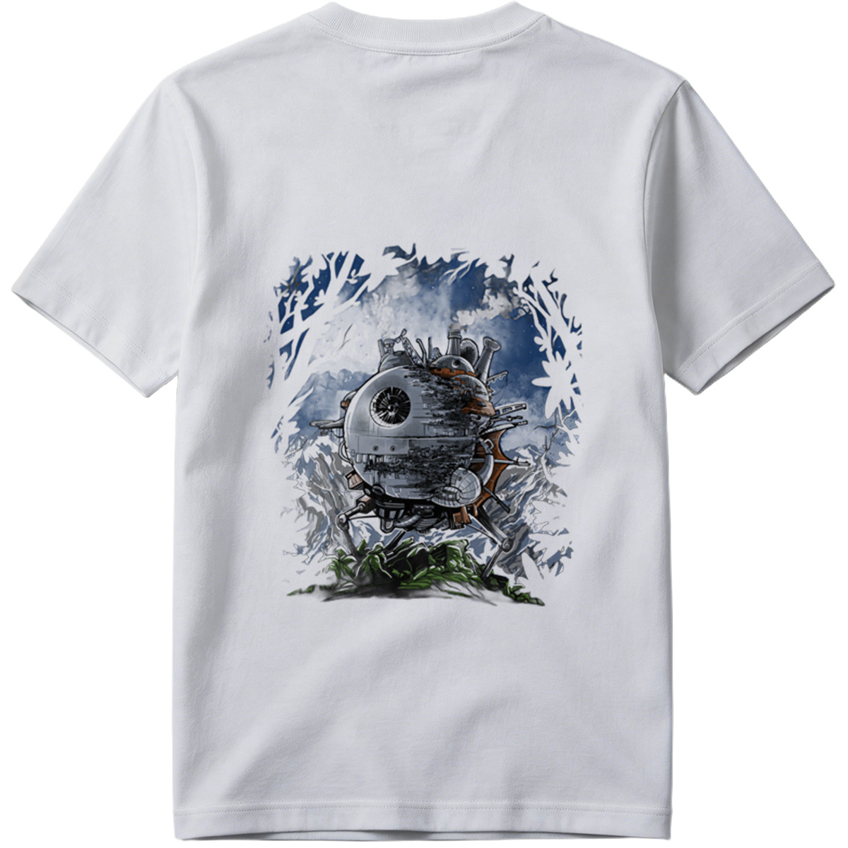 Steampunk Death Star in the Forest - Tee